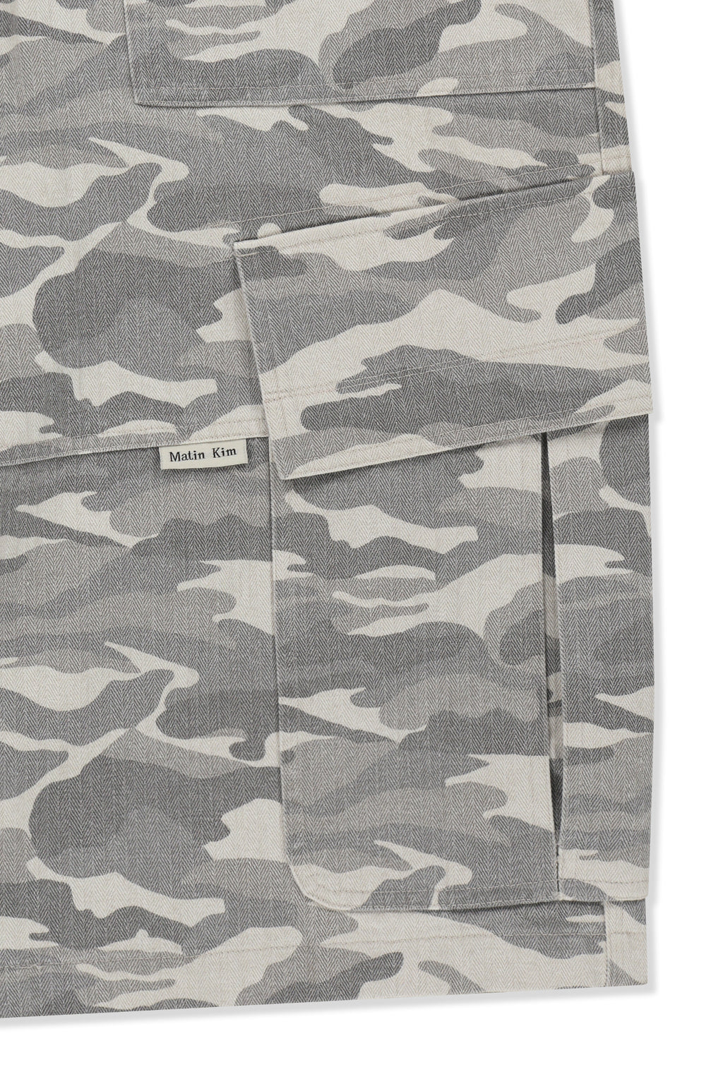 Matinkim Camouflage Cargo Bermuda Pants For Men IN Grey