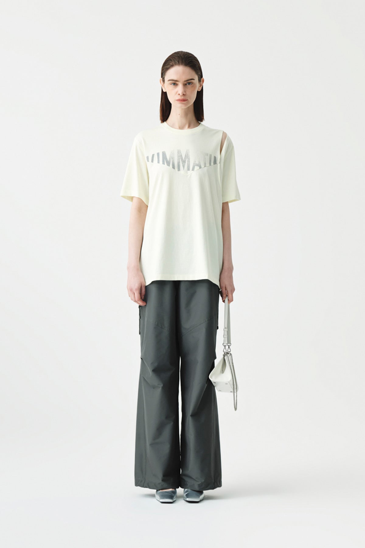Matinkim Side String Track Pants IN Charcoal