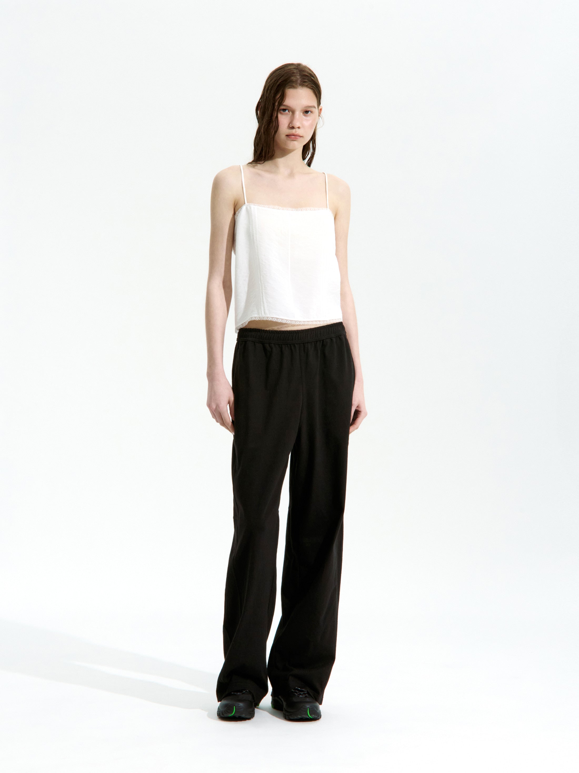 [Low Classic] Silky Lace Camisole_White