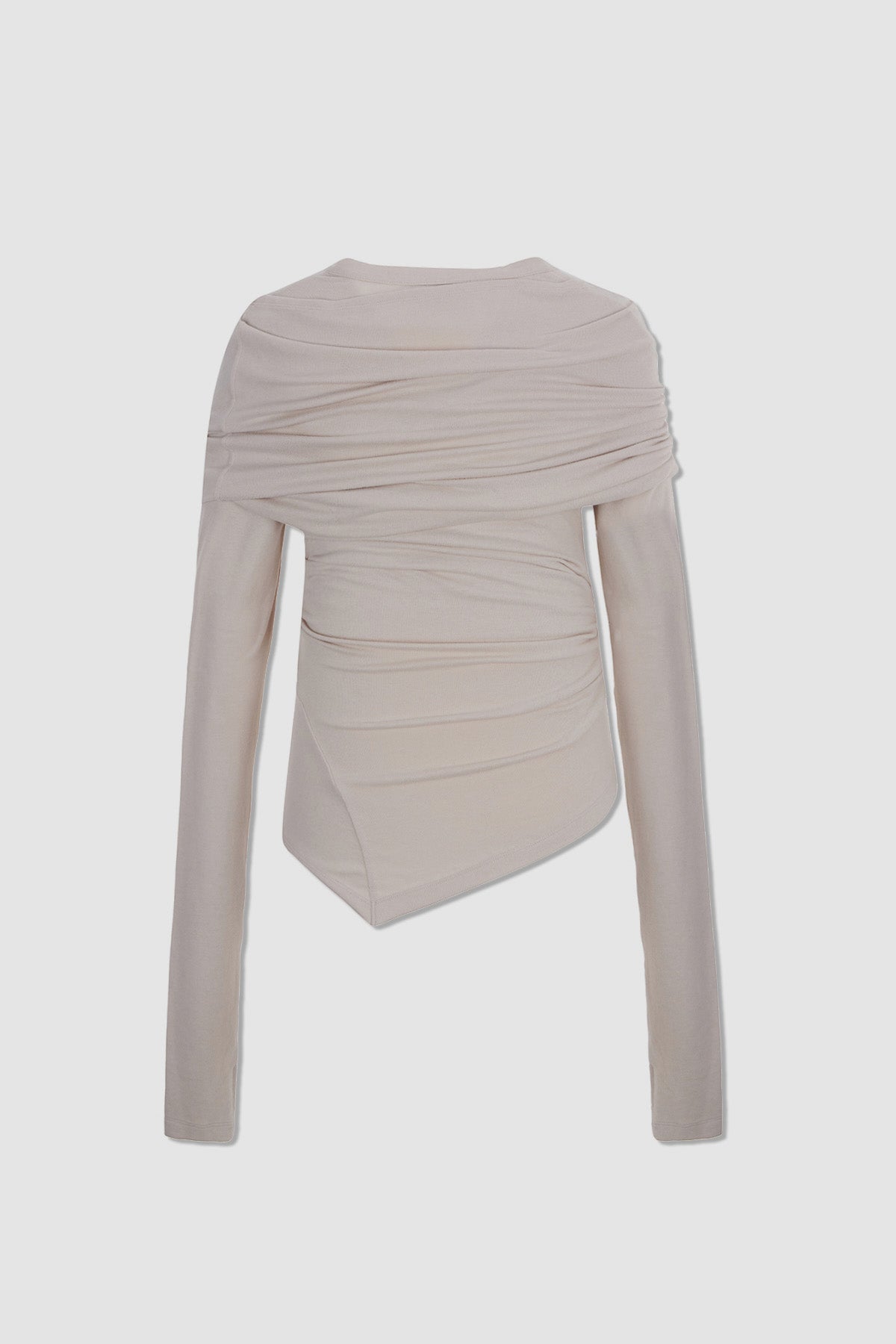 Matinkim Off Shoulder Detail Top IN Light Beige