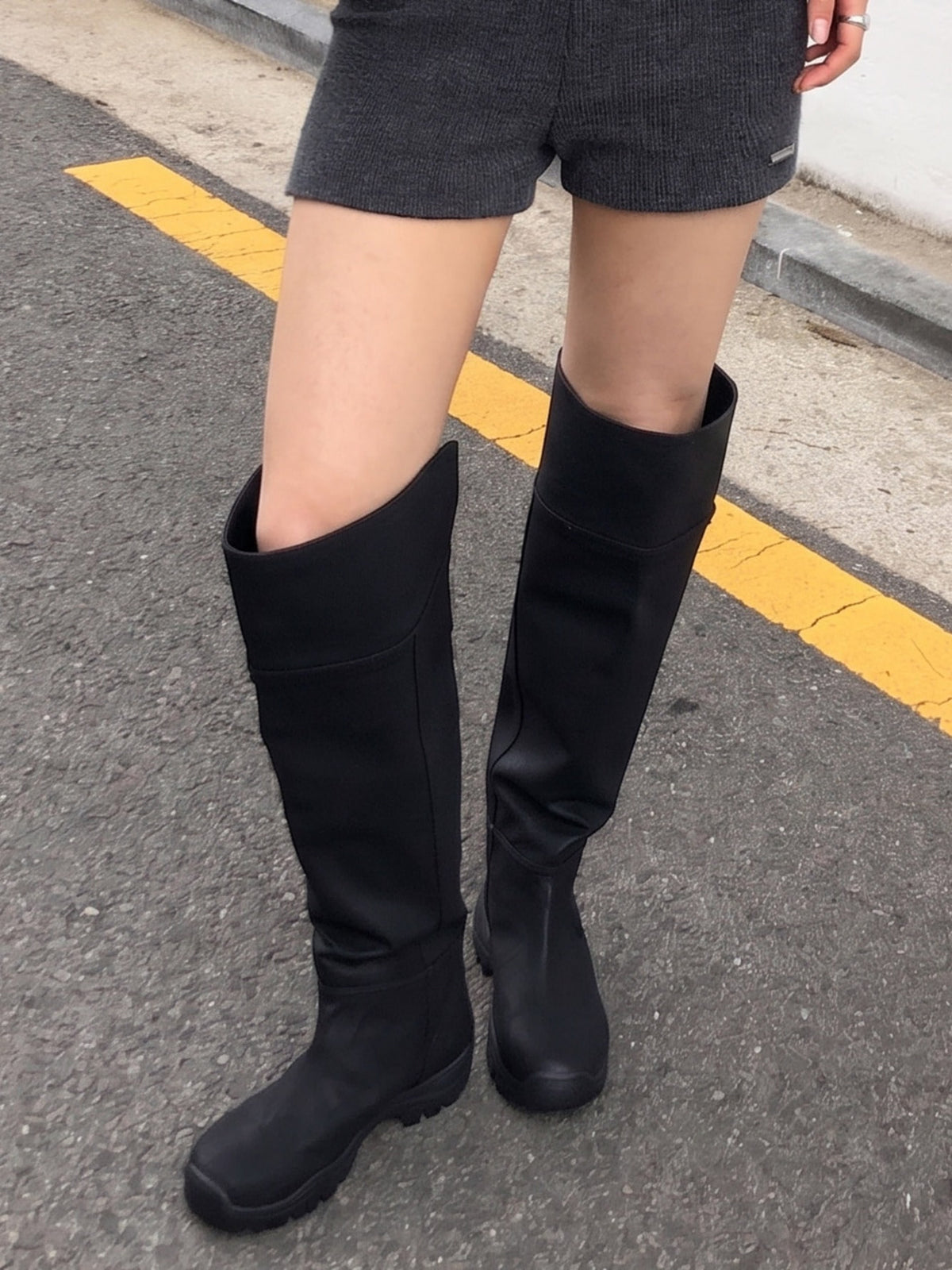 Raive Rowan Knee High Boots in Black