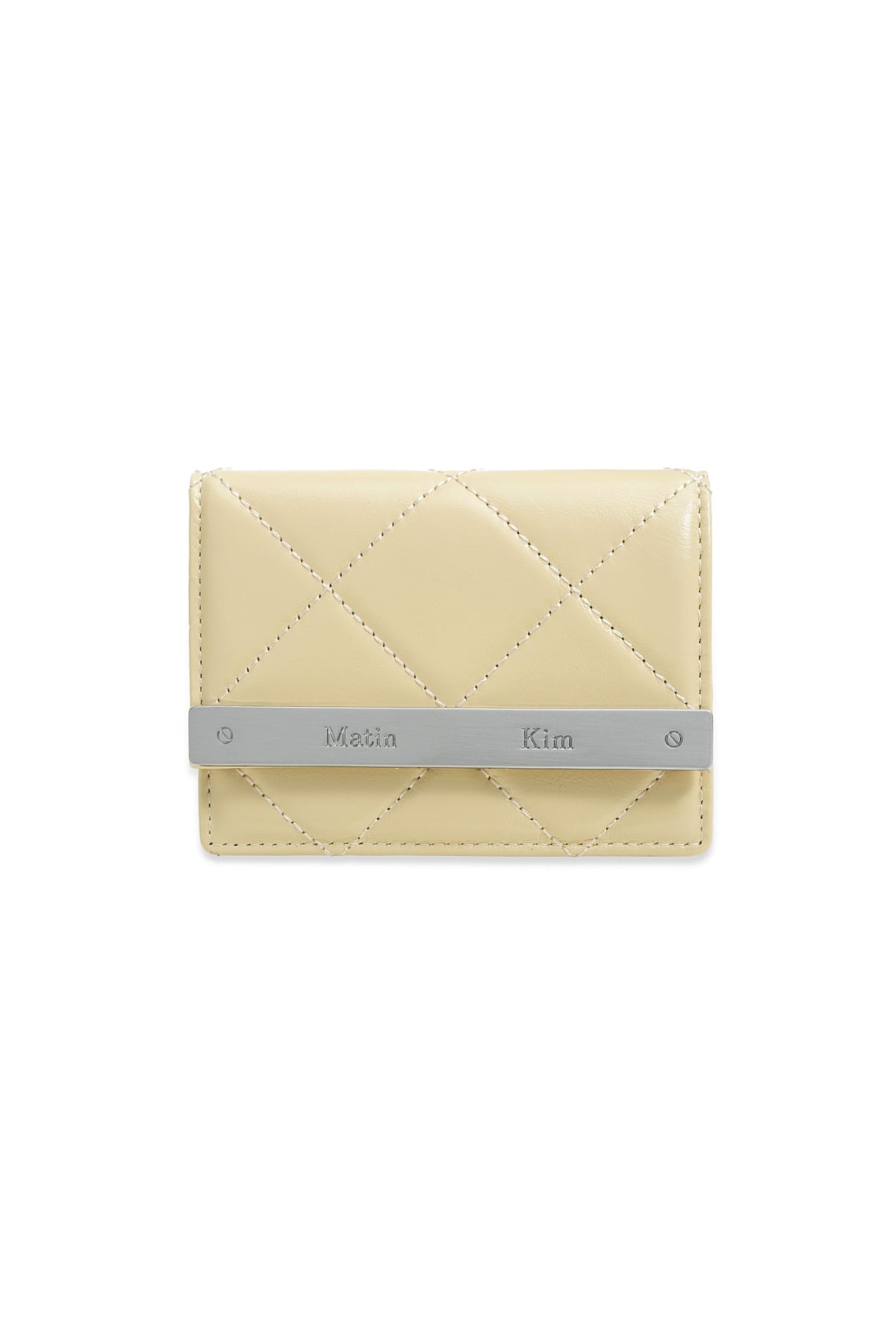 Matinkim Puff Quilt Wallet IN Butter
