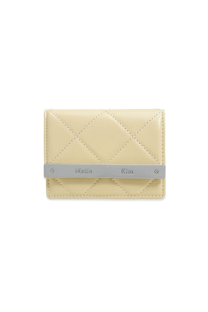 Matinkim Puff Quilt Wallet IN Butter