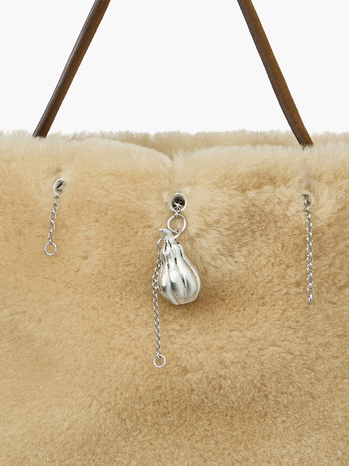 Margesherwood Wired Bucket beige shearling+chestnut nubuck