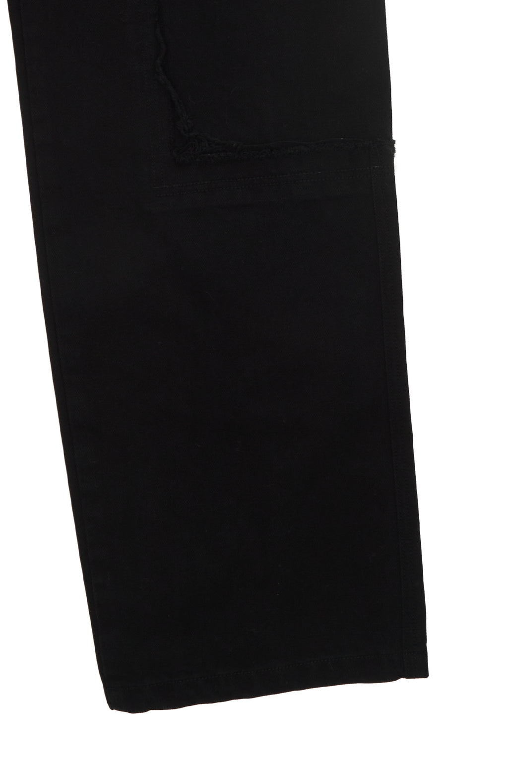 Matinkim Double Knee Cotton Denim Pants For Men IN Black