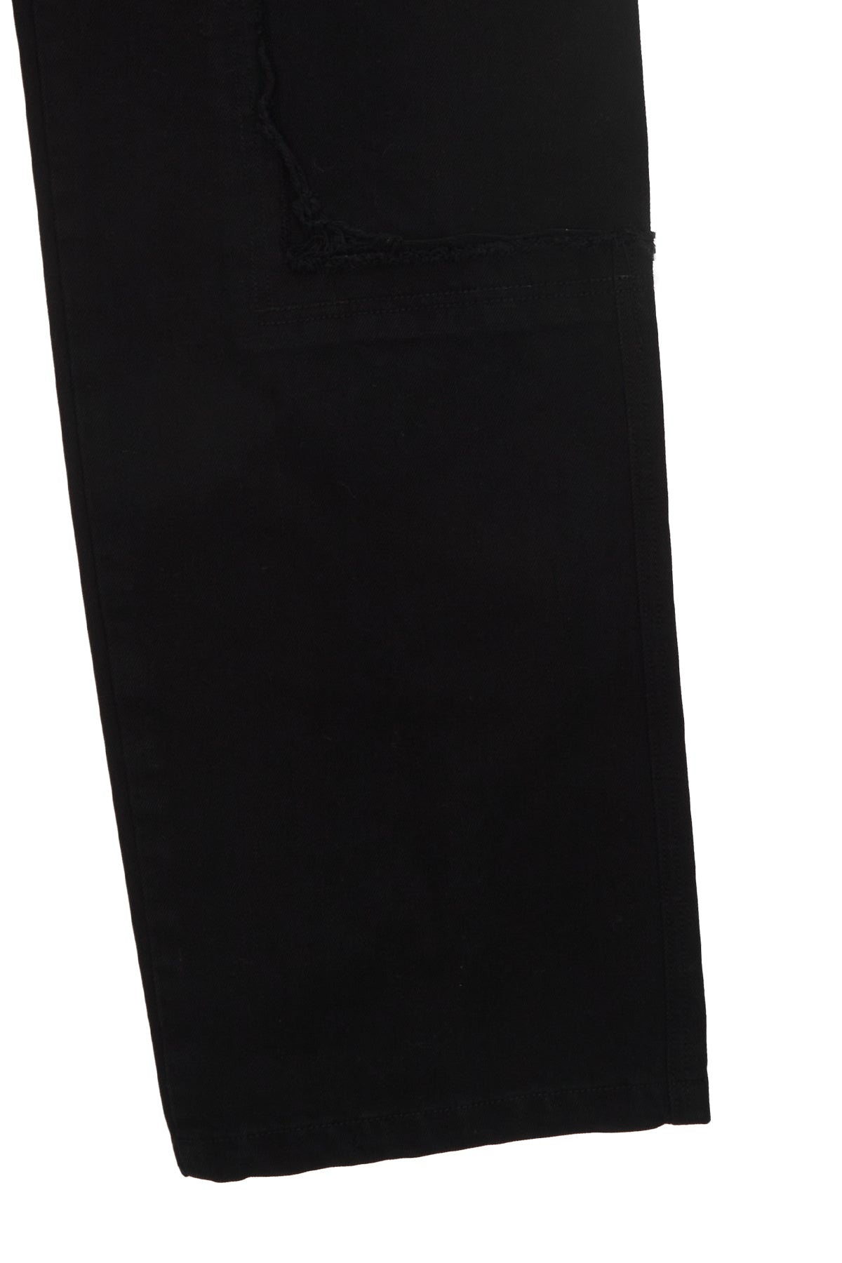 Matinkim Double Knee Cotton Denim Pants For Men IN Black