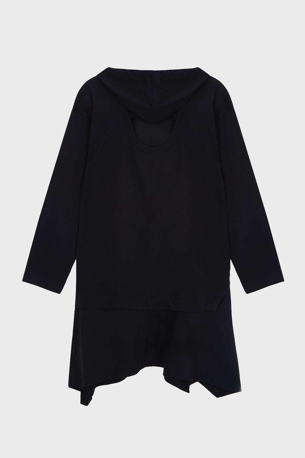 Matinkim Back Open Hoody Jersey Dress IN Black