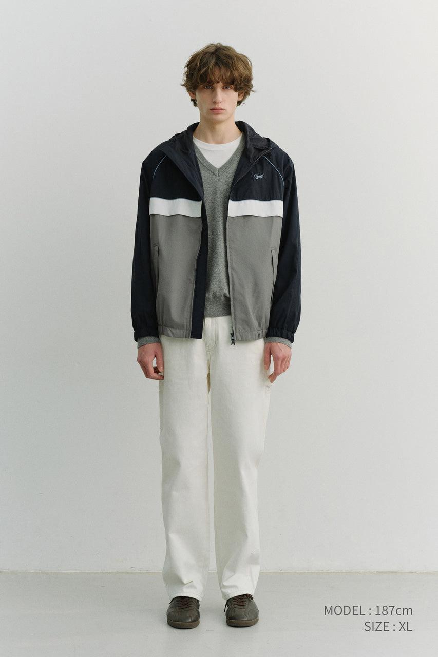 Dunst Unisex Blocked Windbreaker Navy