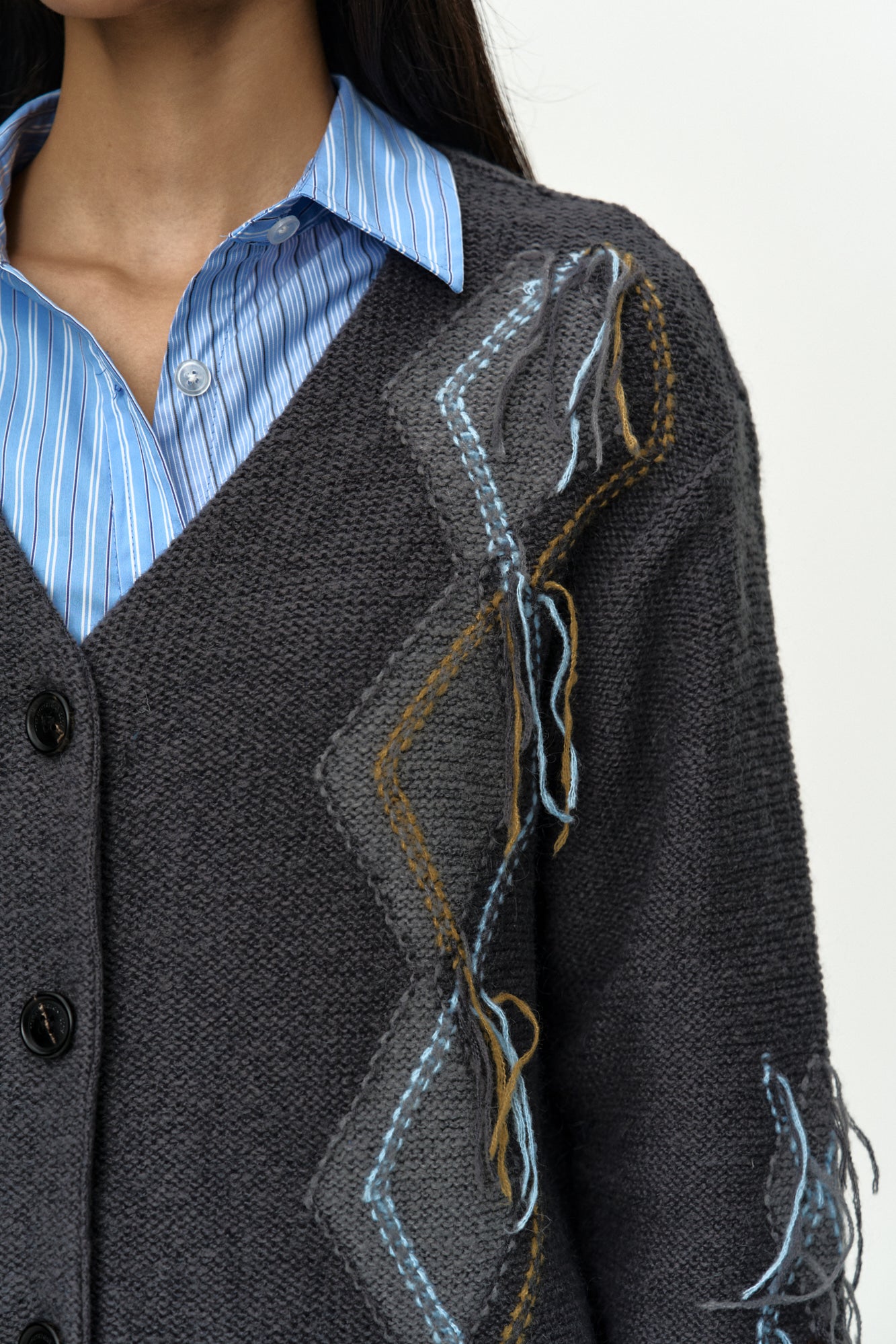 Andersson Bell Gartered Argyle Cardigan