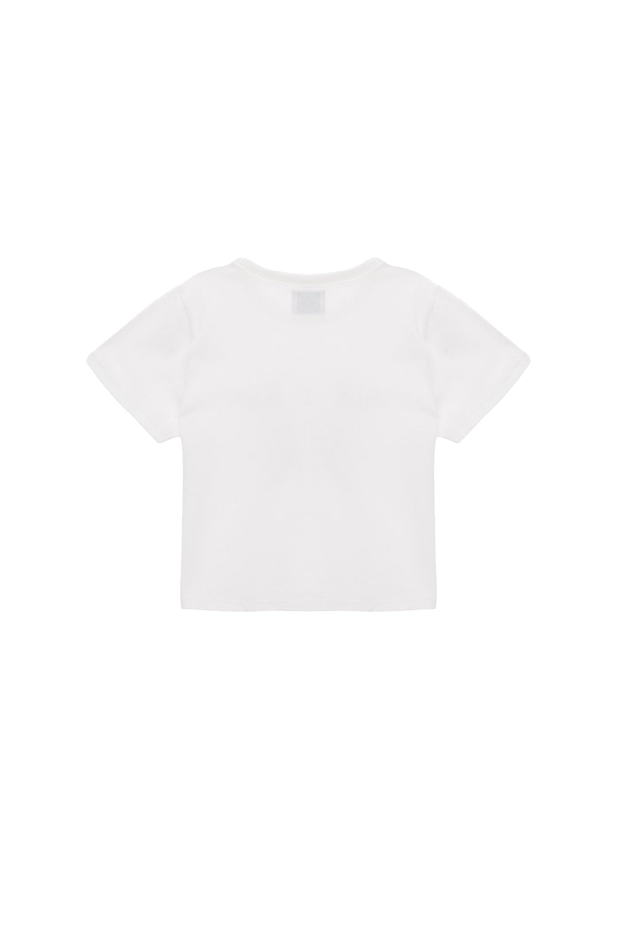 [matinkim] LOGO CROP TOP IN WHITE