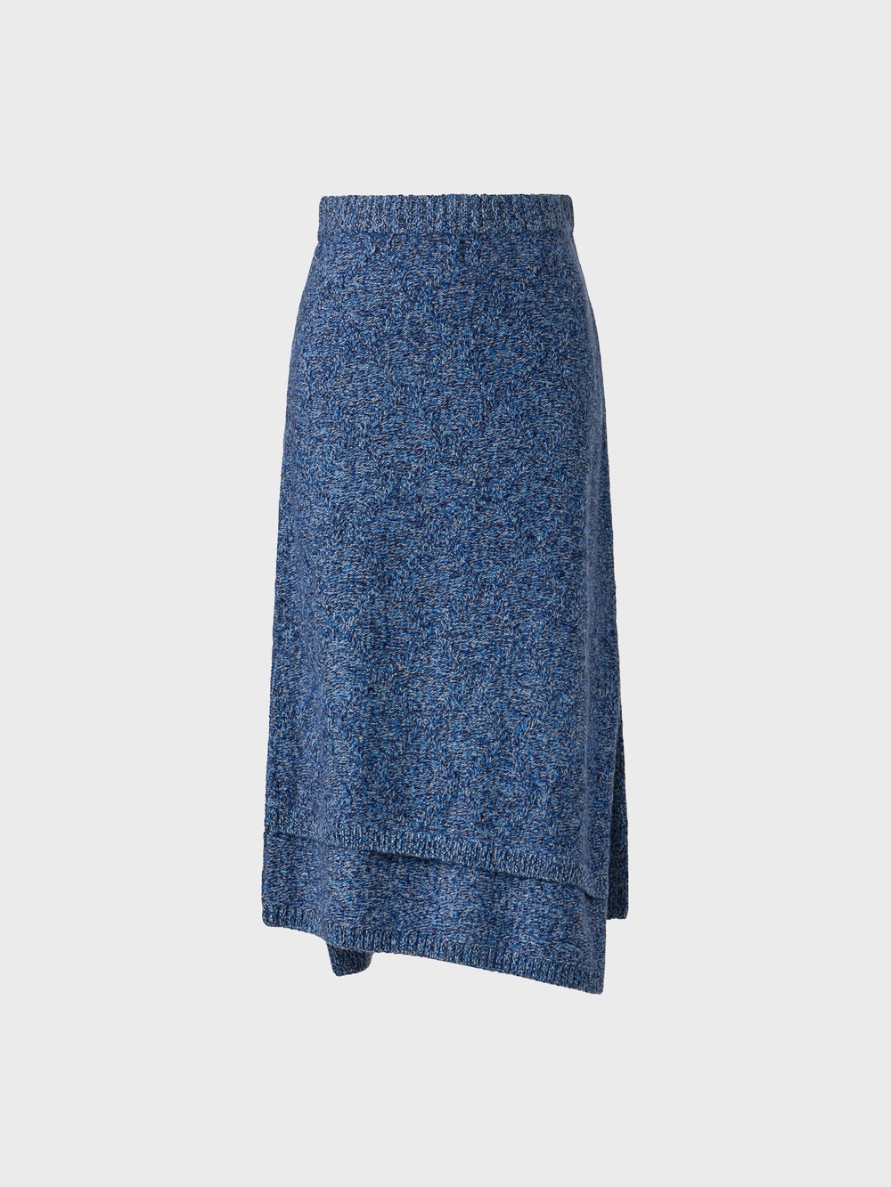 EENK Asymmetrical Knit Skirt - Blue