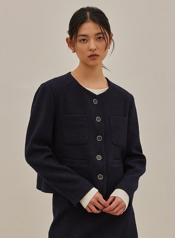 Mango Maniplease Burd Tweed Jacket