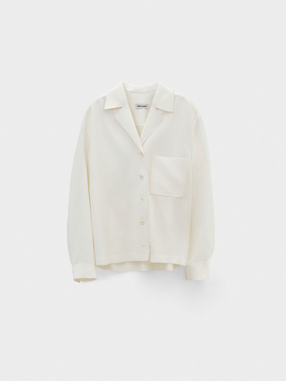 Low Classic Open Collar 2-Way Shirt Ivory