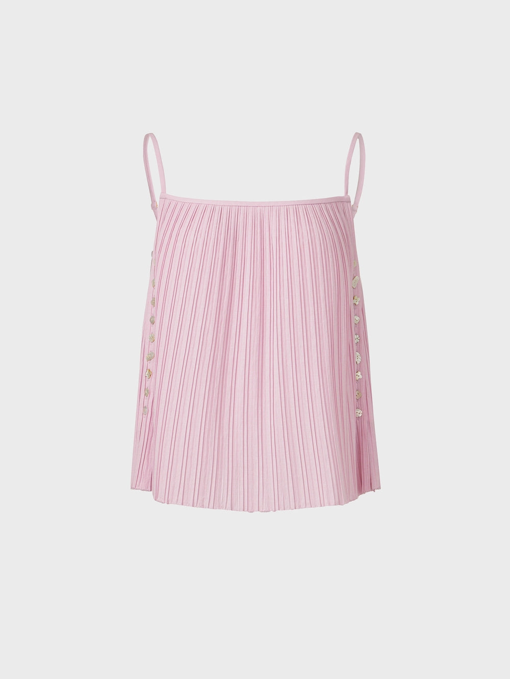 EENK Pleated Button Top - Pink