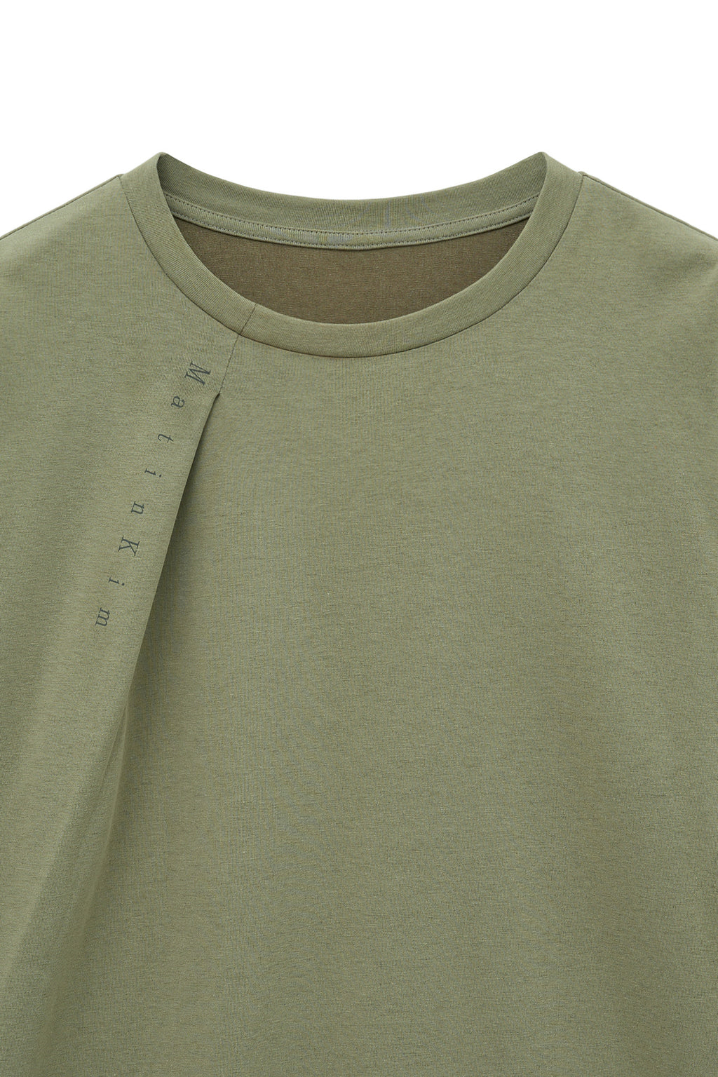 [matinkim] TUCK POINT LONG SLEEVE TOP FOR MEN IN LIGHT KHAKI