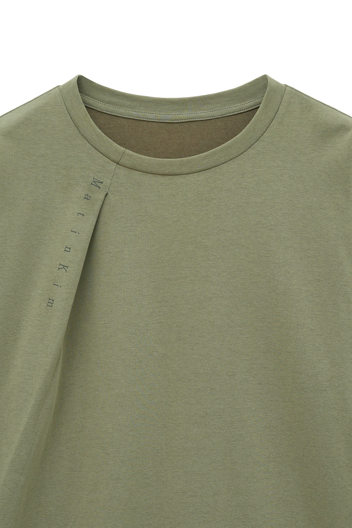 [matinkim] TUCK POINT LONG SLEEVE TOP FOR MEN IN LIGHT KHAKI