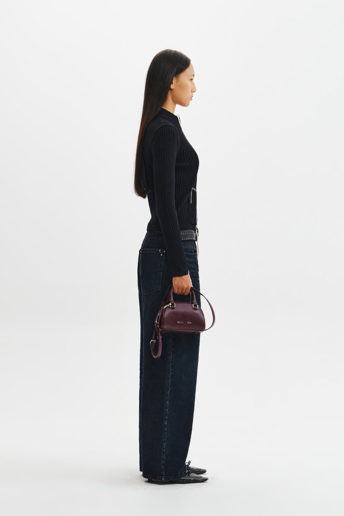 Matinkim Halfmoon Baby Bowling Bag IN Wine