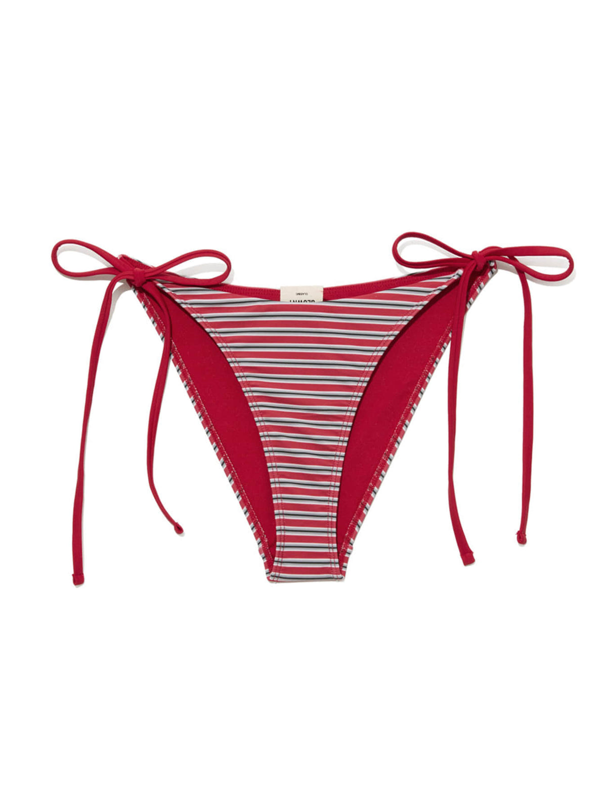 GLOWNY G Encore Stripe Bikini Bottom (Red Stripe)