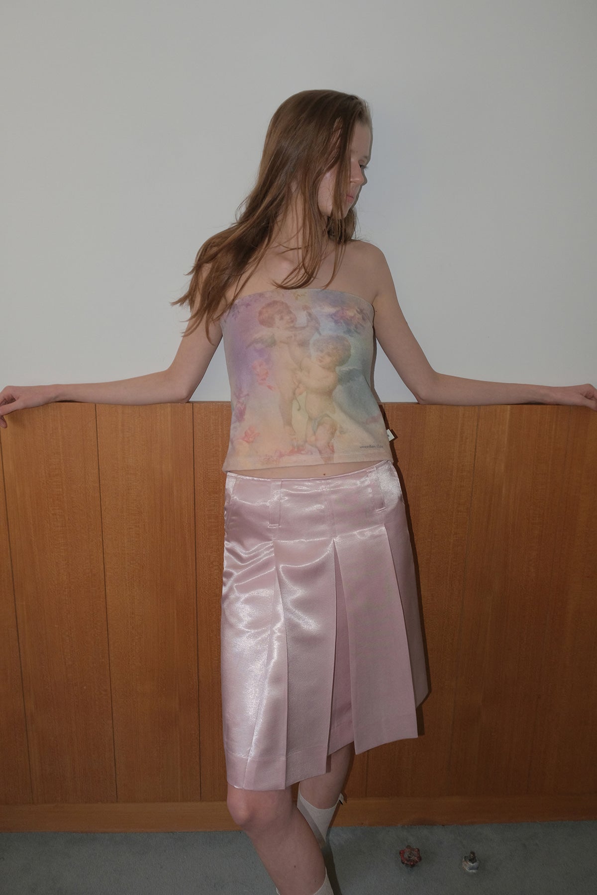 Overdueflair Angel Terry Tube Top Mix Pink