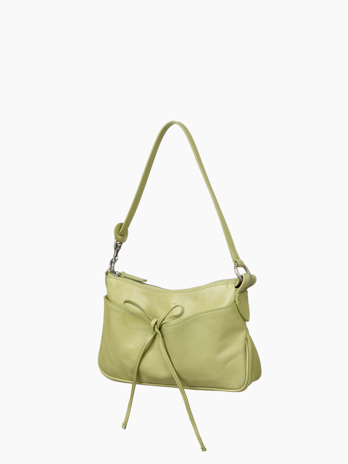 Margesherwood Ribbon Pochette avocado pull-up