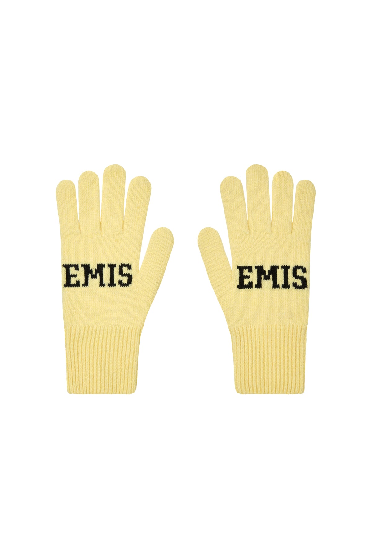 EMIS Logo Finger Gloves-Yellow