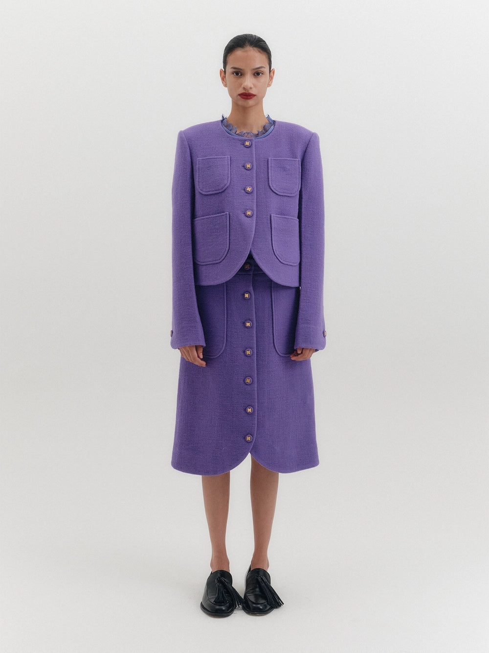 EENK Classic Pocket Jacket - Purple