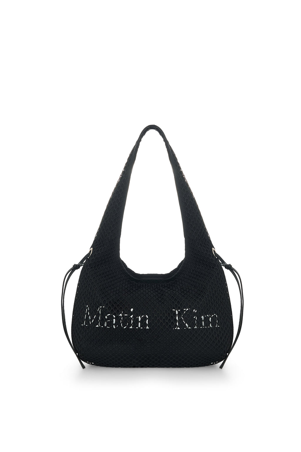 Matinkim Side Strap Mesh Mini Tote Bag IN Black