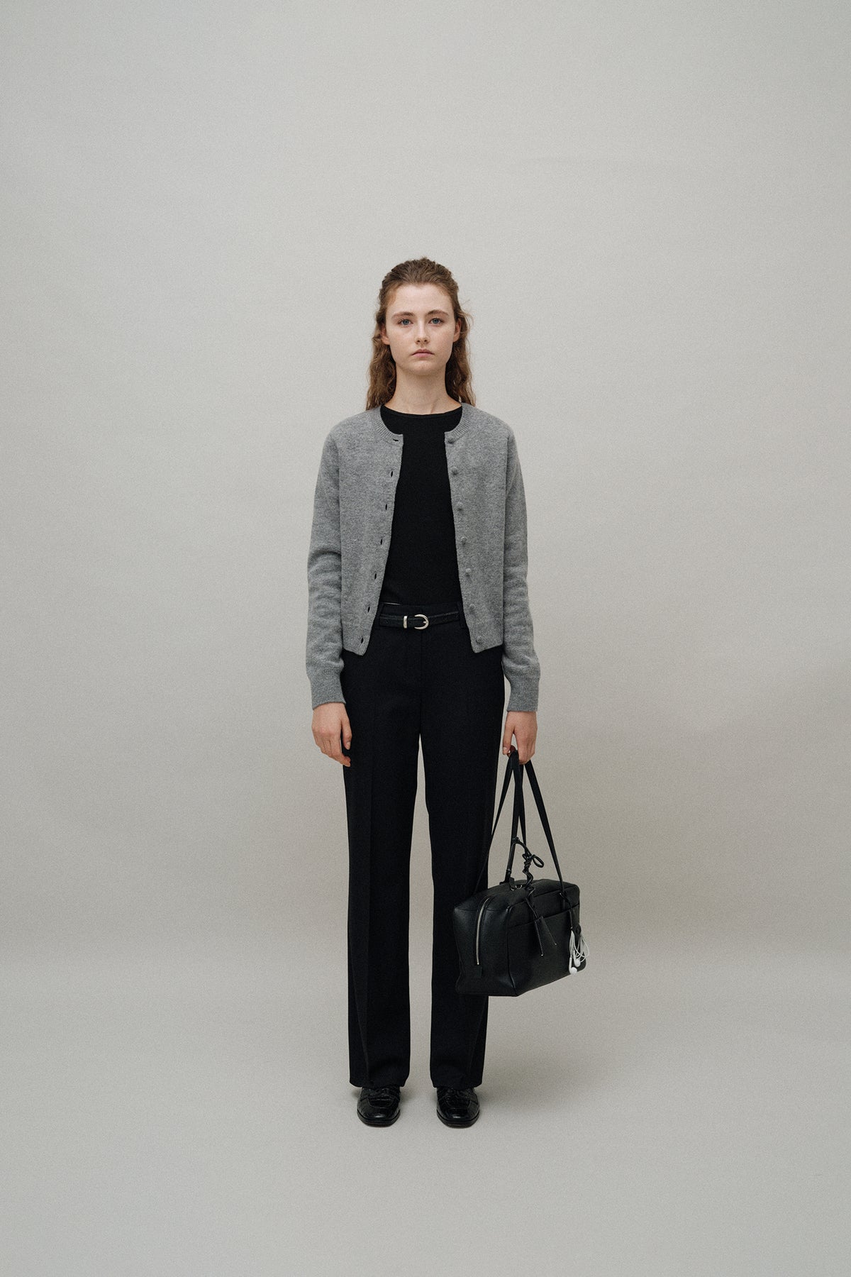 Nothing Written Diene round cardigan (Gray)