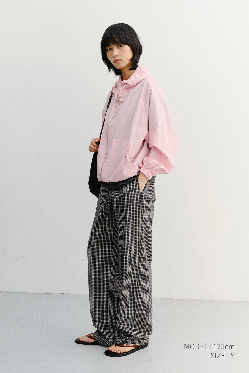 Dunst Pajama String Pants Black Check