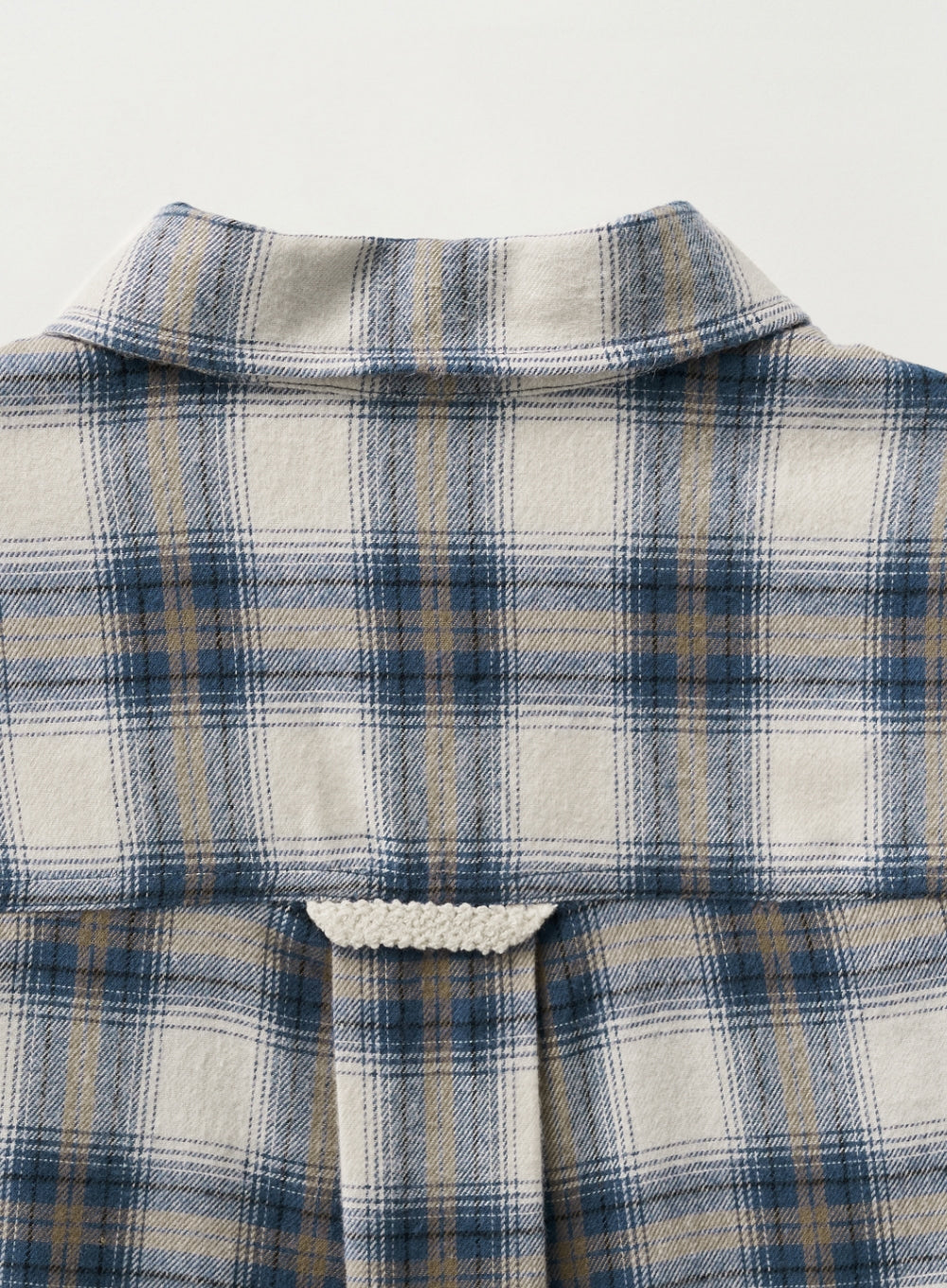 [satur] (W) Classic Flannel Check Shirt - Blue