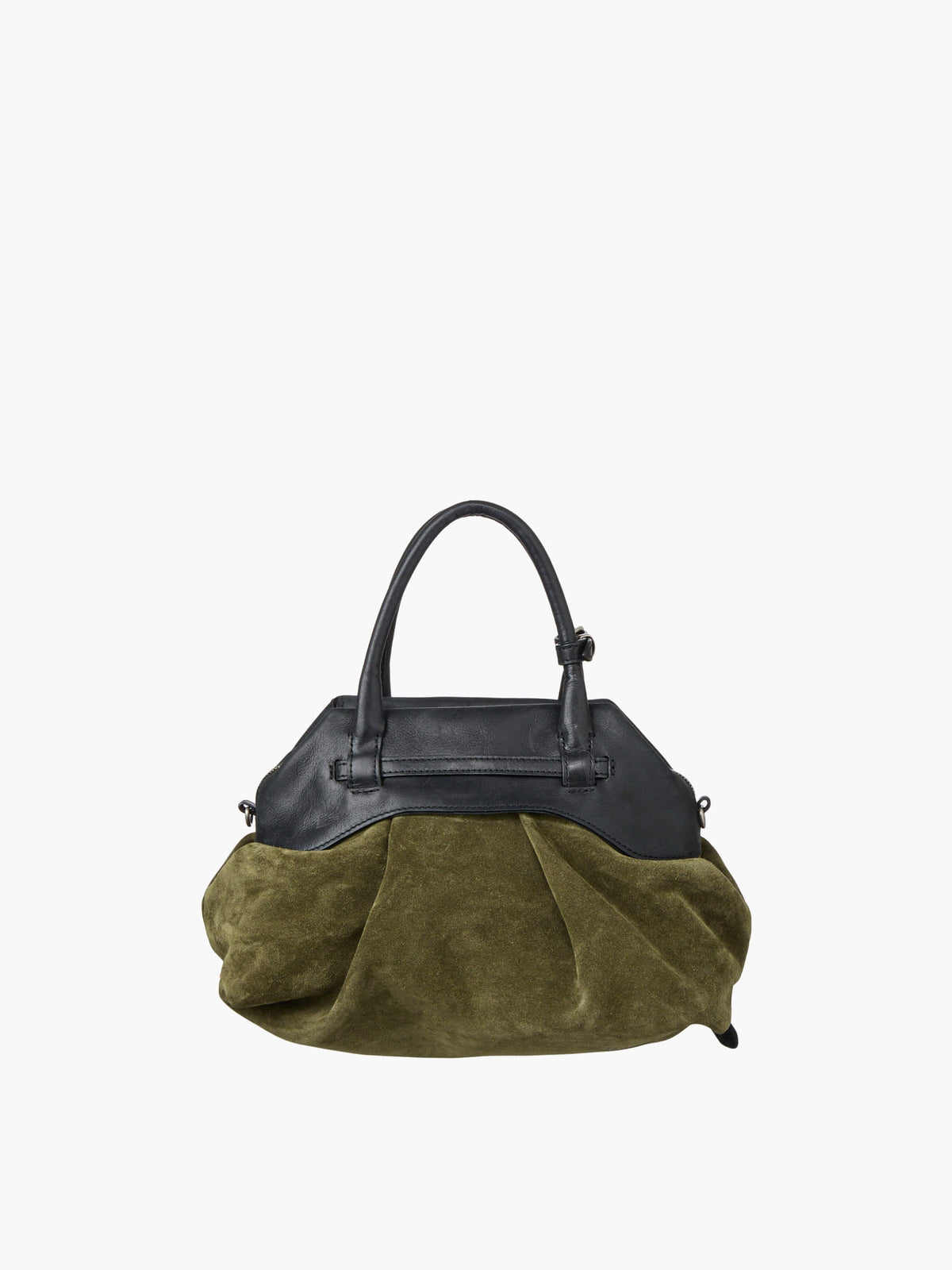 Margesherwood Soft Grandma Layered Mini Bag dark olive suede