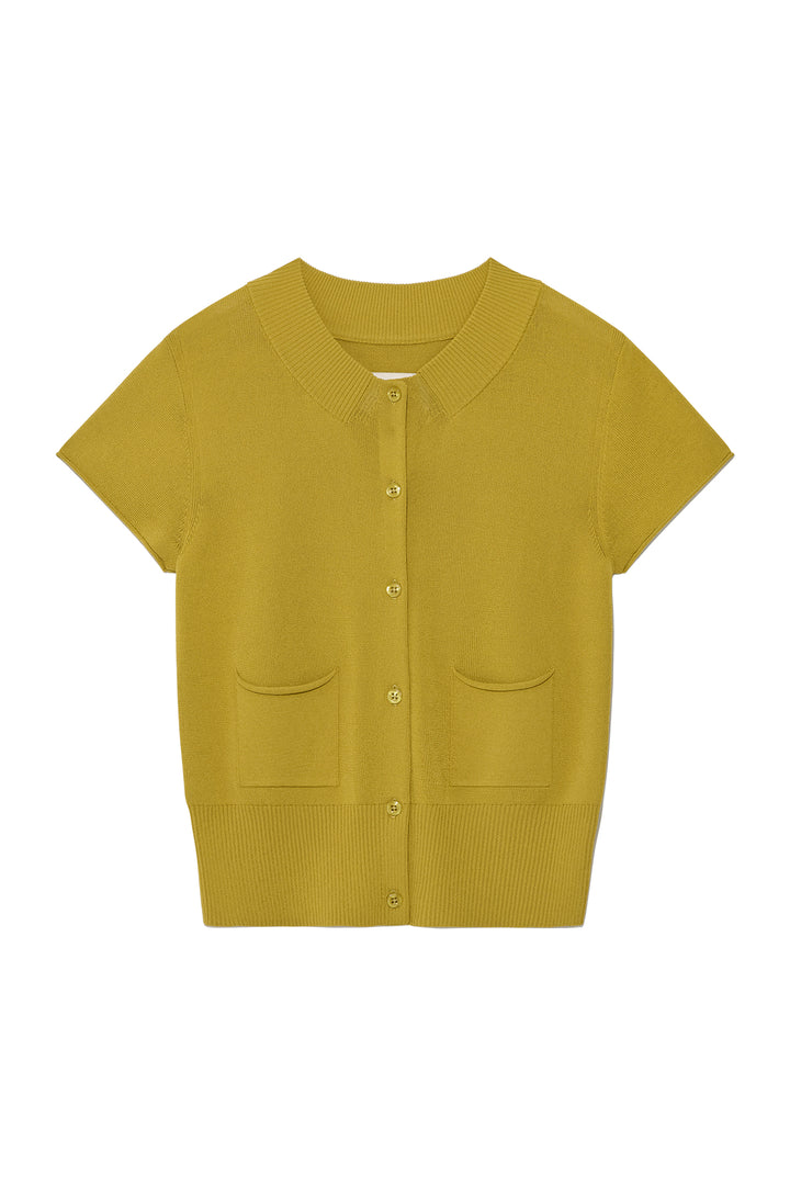 Matinkim Pocket Point Half Cardigan In Olive