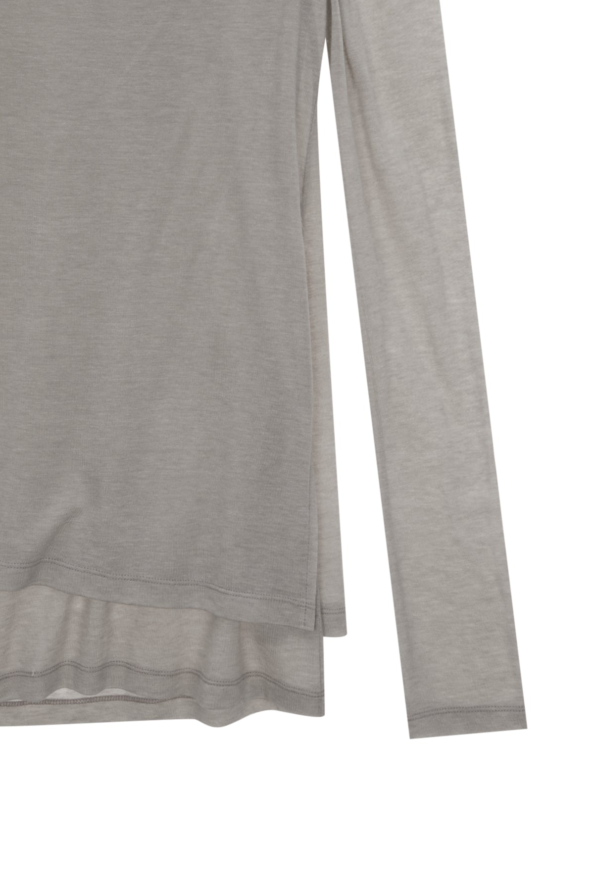 [matinkim] SLIT POINT SLEEVELESS LAYERED TOP IN BEIGE