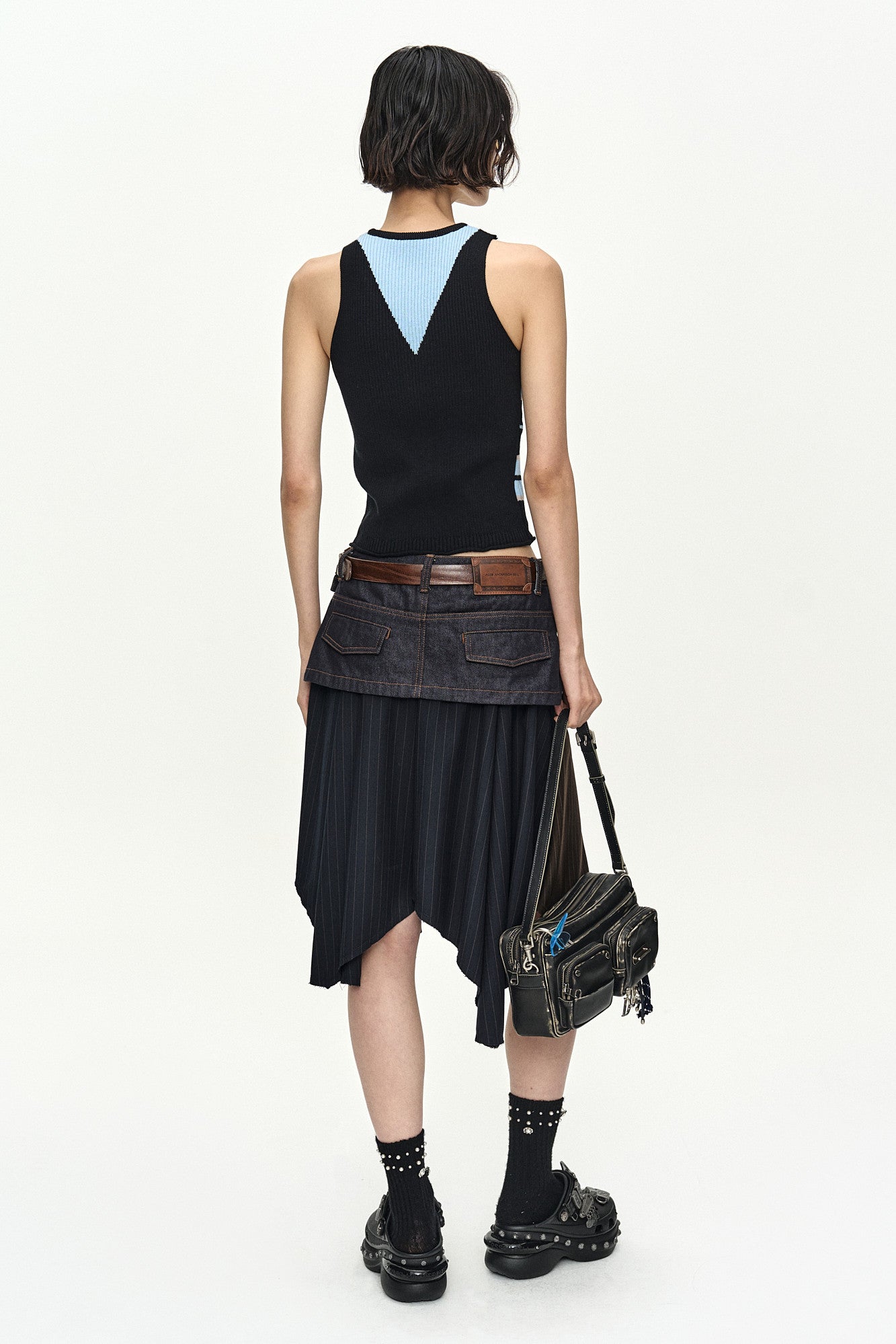 Andersson Bell Stripe Open Knit Vest