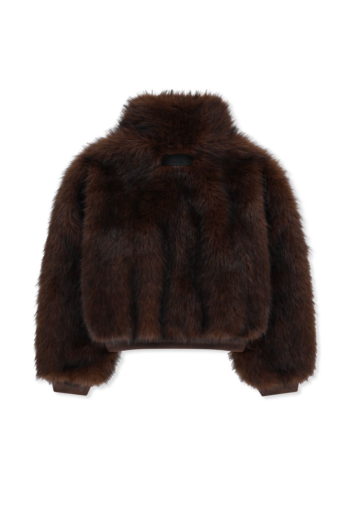 Matinkim Tab Detail Fur Jumper IN Brown