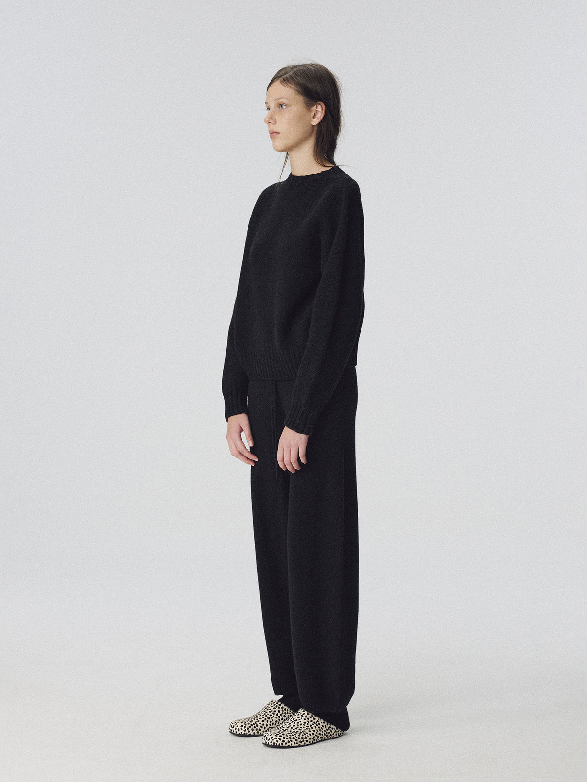 Nothing Written Bunny wool pullover knit (Black) (Pre-order, ships from Feb 13)