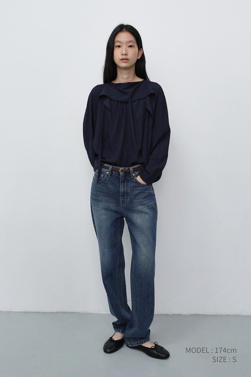 Dunst Essential Straight Jeans Brushed Blue