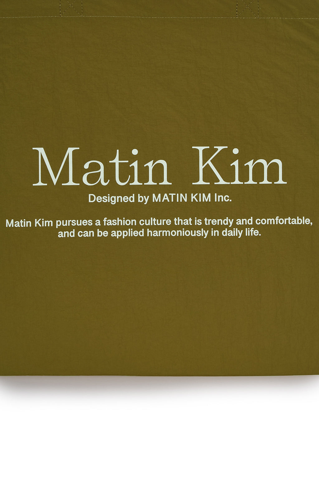 [matinkim] MATIN PALETTE ECOBAG IN OLIVE