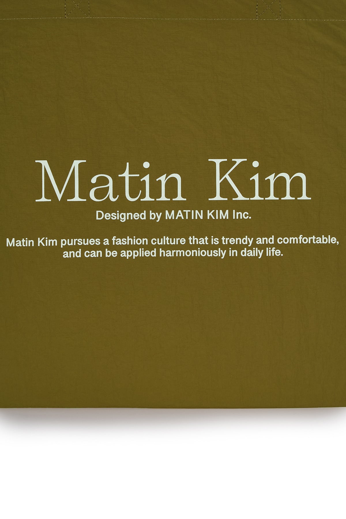 [matinkim] MATIN PALETTE ECOBAG IN OLIVE