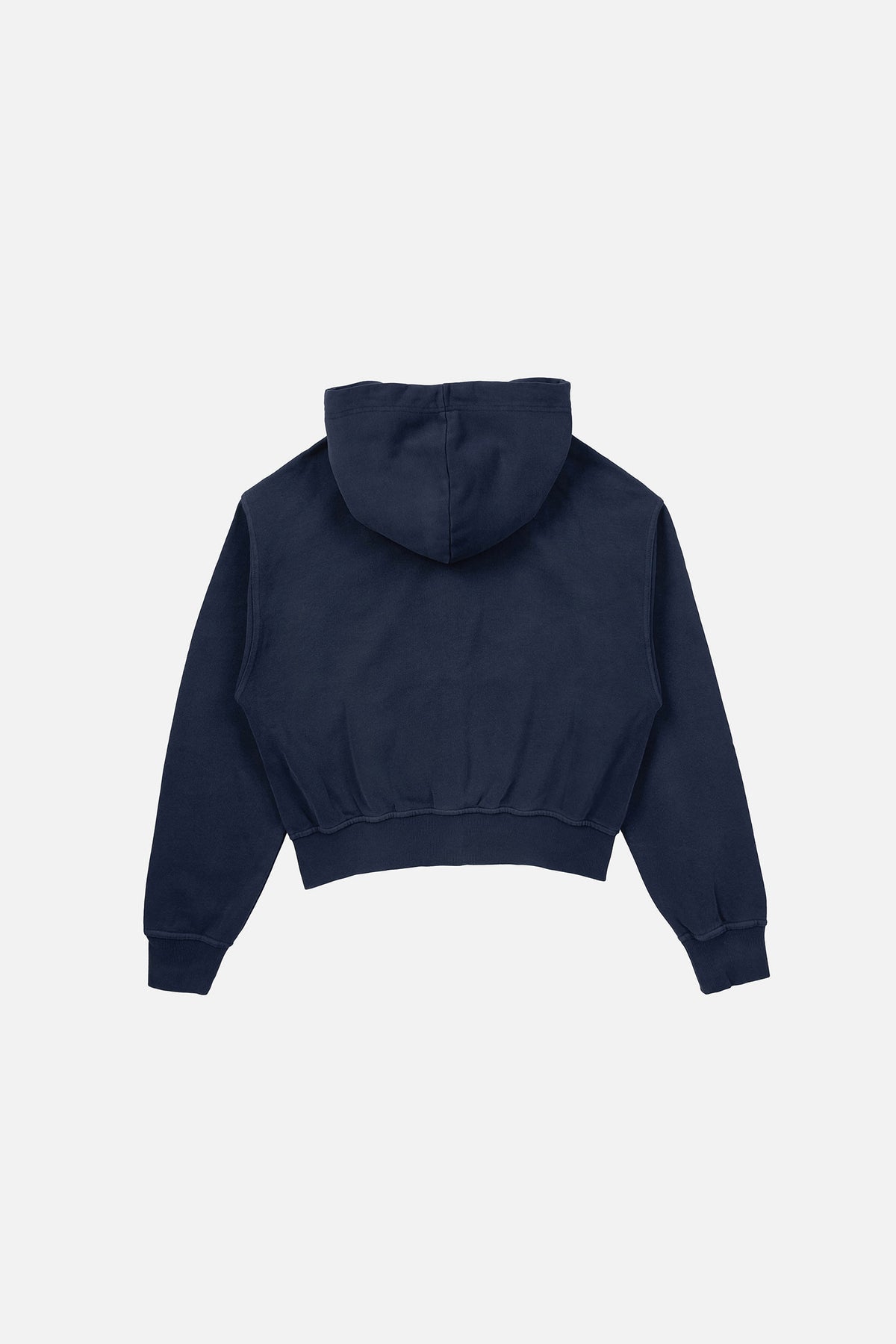 Instantfunk Washed Cropped Hoodie - Navy