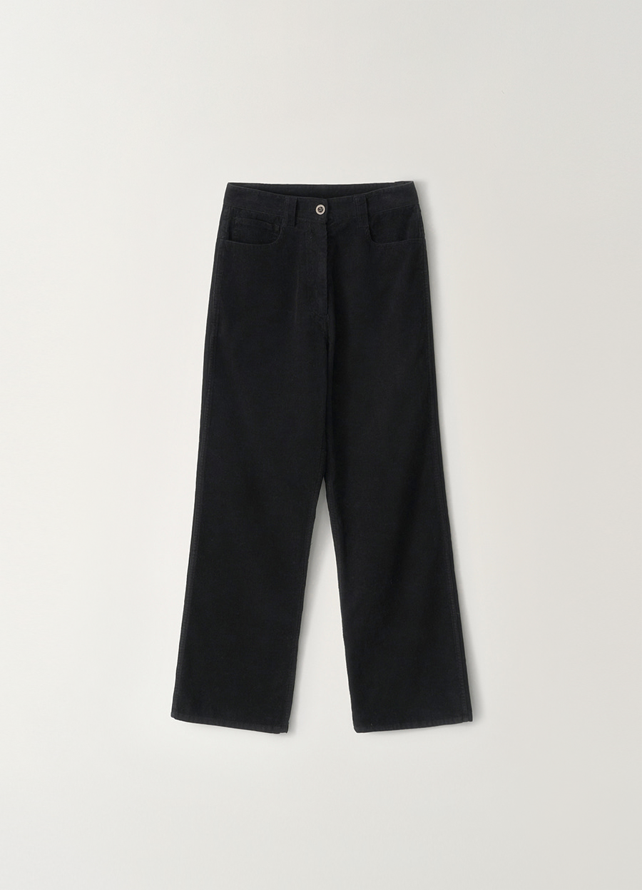 Nothing Written Washed corduroy pants (Black)