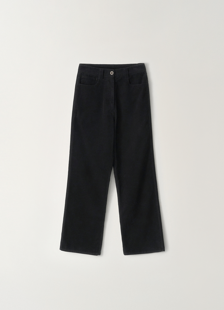 Nothing Written Washed corduroy pants (Black)