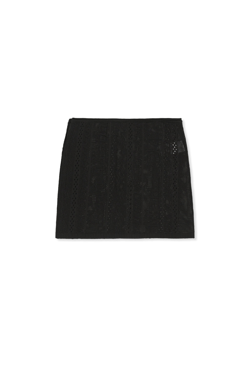 Matinkim Mesh Logo Wrap Mini Skirt IN Black