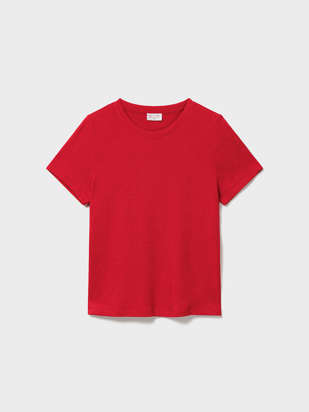 Low Classic Half Sleeve Wool Blend T-Shirts Red