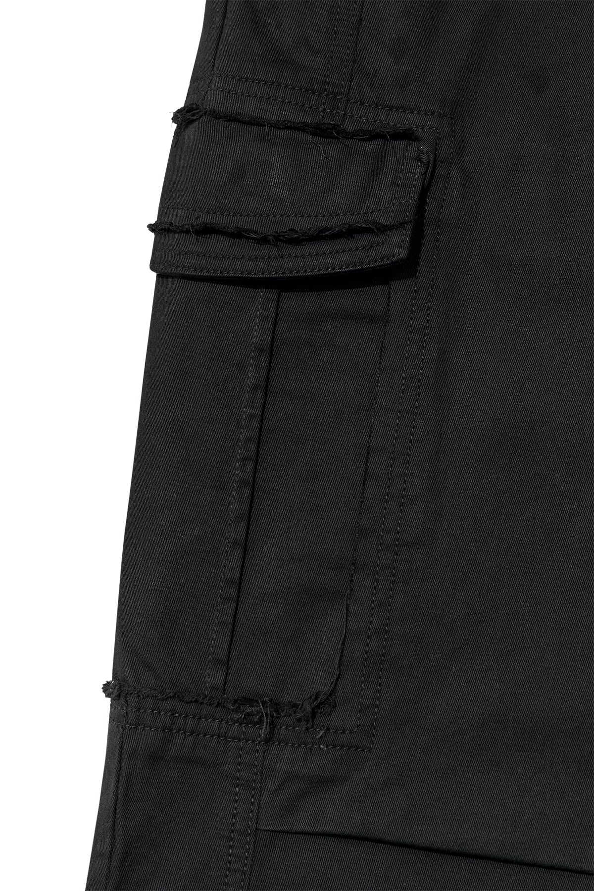 [matinkim] WASHED COTTON CARGO PANTS IN CHARCOAL