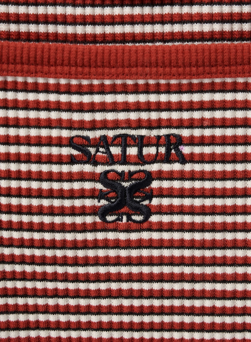 [satur] (W) Apero Logo Stripe Sleeveless Top - Red