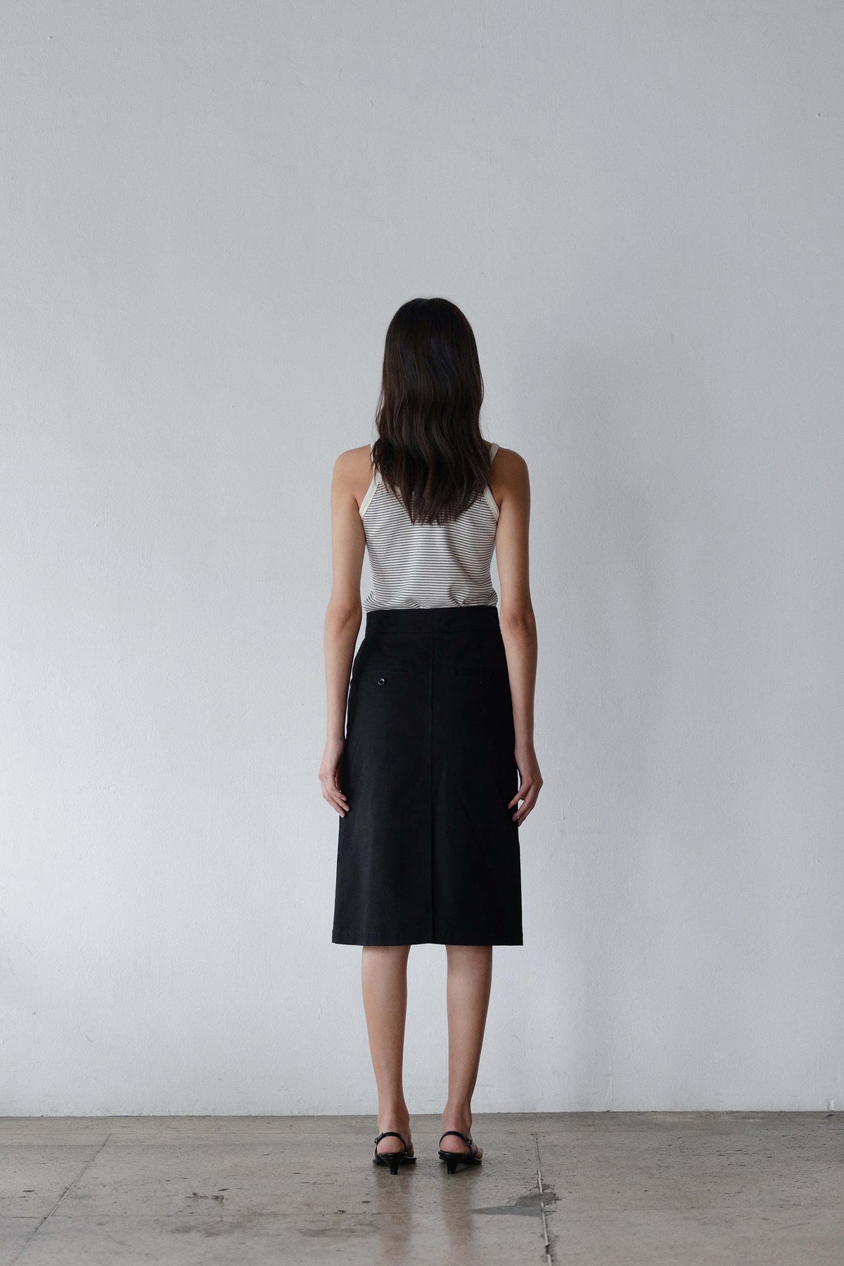 Nothing Written Stripe sleeveless top (Ivory)