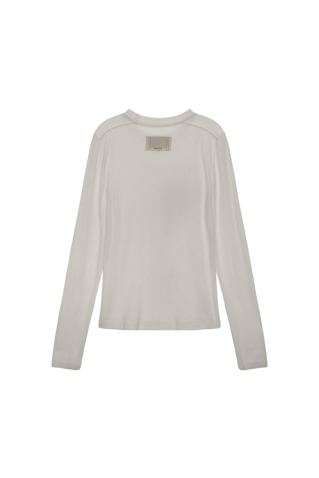 [matinkim] DOT GRAPHIC LOGO LETTERING TOP IN LIGHT BEIGE