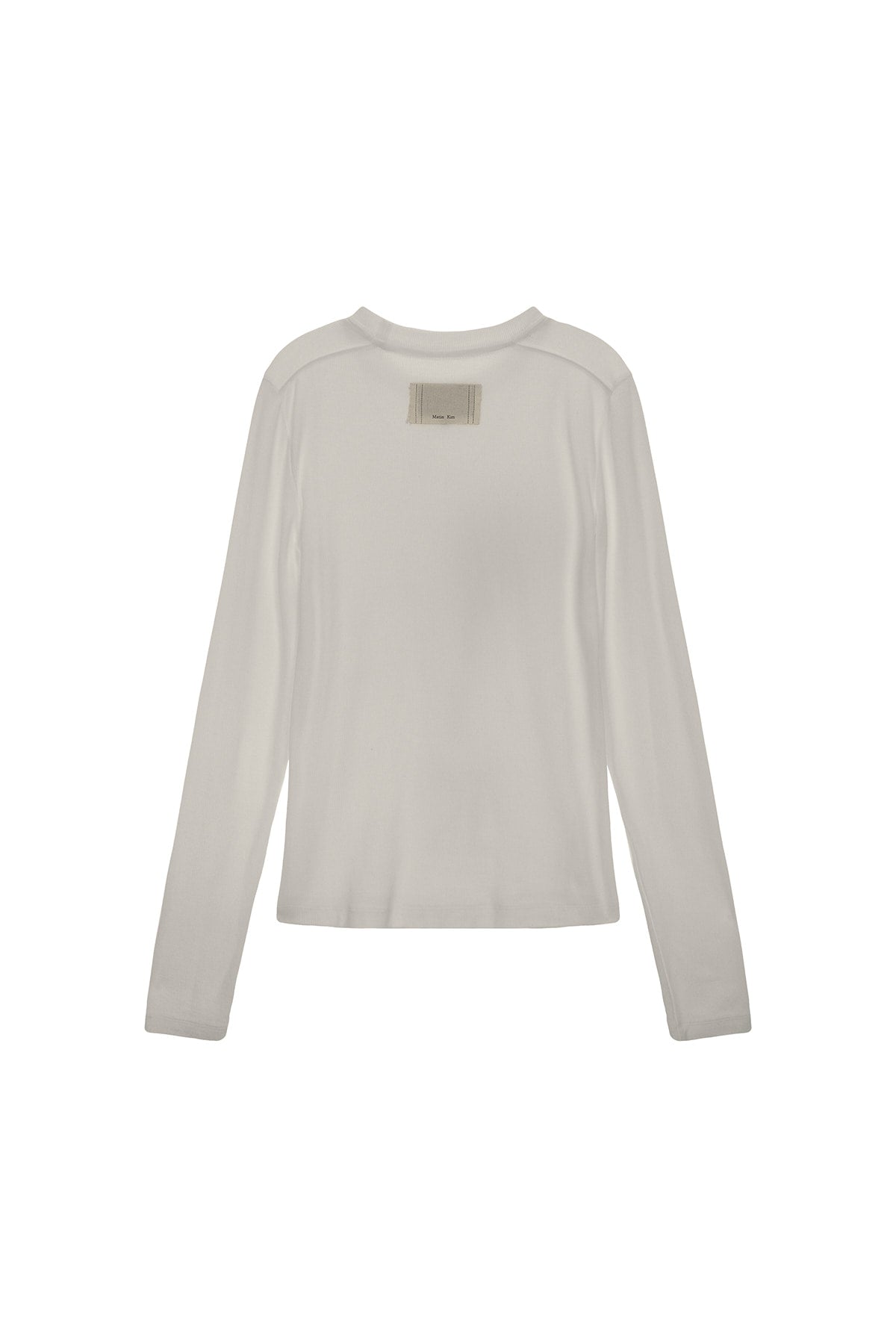 [matinkim] DOT GRAPHIC LOGO LETTERING TOP IN LIGHT BEIGE