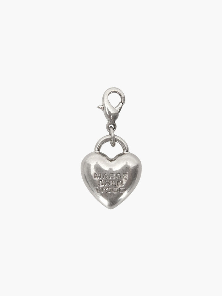 Margesherwood Heart Pendant Charm antiqued nickel